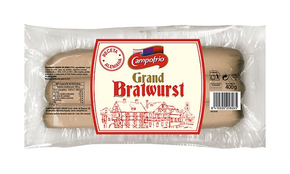 Virtos kiaulienos dešrelės CAMPOFRIO Grand Bratwurst, a.r., 400 g