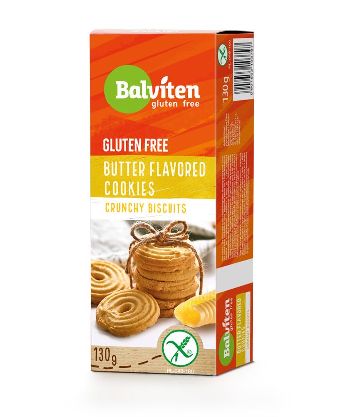 Sausainiai BALVITEN GLUTEN FREE, sviesto skonio, 130 g