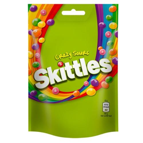 Dražė SKITTLES Crazy Sours Pouch, 174 g