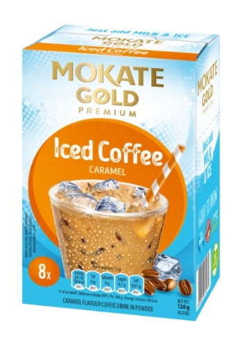 Kavos gėrimas MOKATE Iced  Coffee Caramel, 8 x 15g