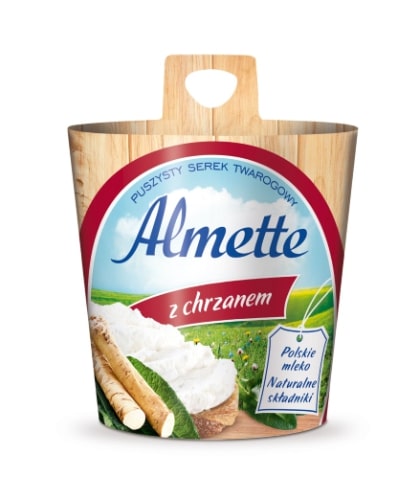 Tepamas varškės sūris ALMETTE, su grietinėle, 150g