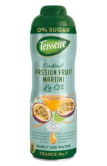 Sirupas TEISSEIRE, Passion Fruit Martini, be cukraus, 0,6l