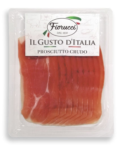 Vytintas kiaulienos kumpis FIORUCCI Prosciutto Crudo, griežinėliais, 80 g