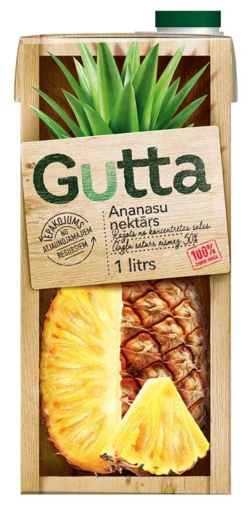 Ananasų nektaras GUTTA, 50%, 1 l