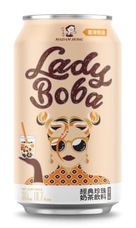 Burbulinė arbata LADY BOBA, klasikinė, su pienu, 315ml