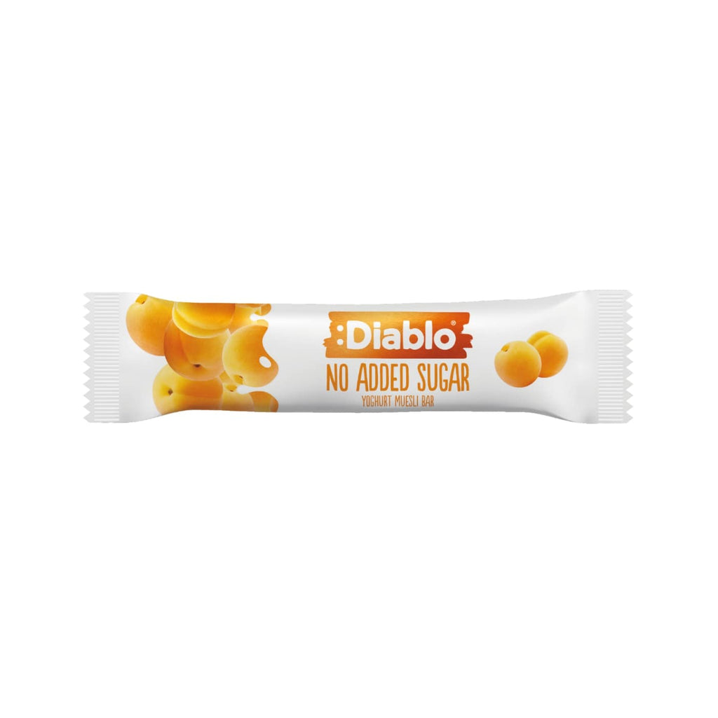 Musli batonėlis su abrikosų skonio jogurtu, DIABLO, be pridėtinio cukraus, 30g