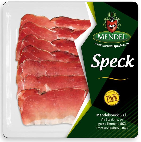 Vytintas kiaulienos kumpis Speck MENDEL, lengvai rukytas, pjaustytas, I r., 100 g