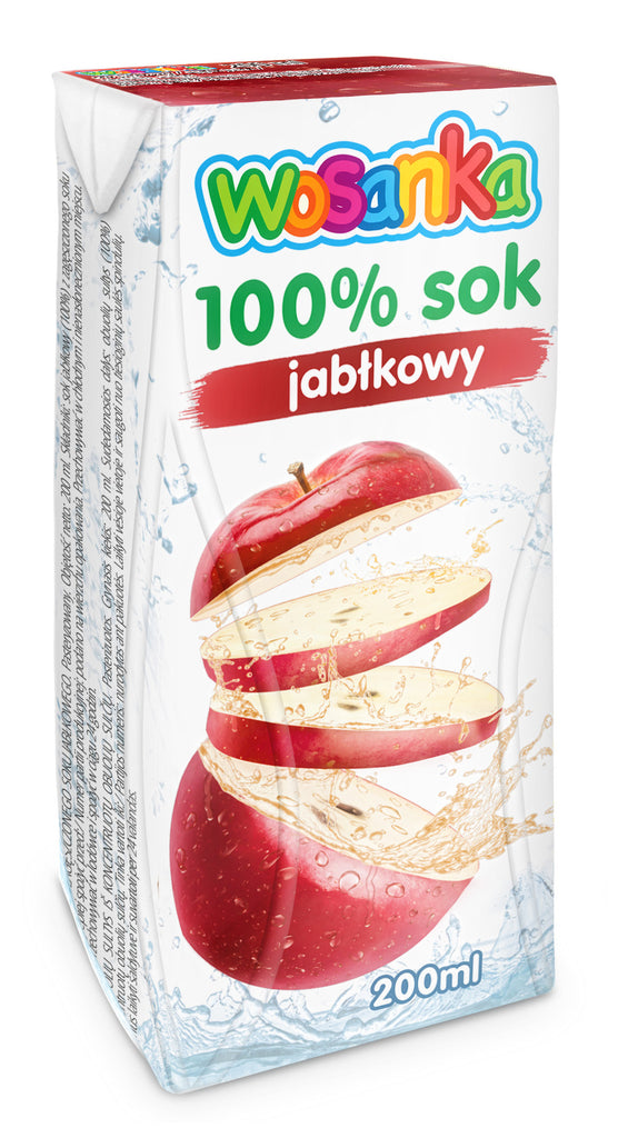 Sultys WOSANKA, obuolių skonio, 100%, 0,2l