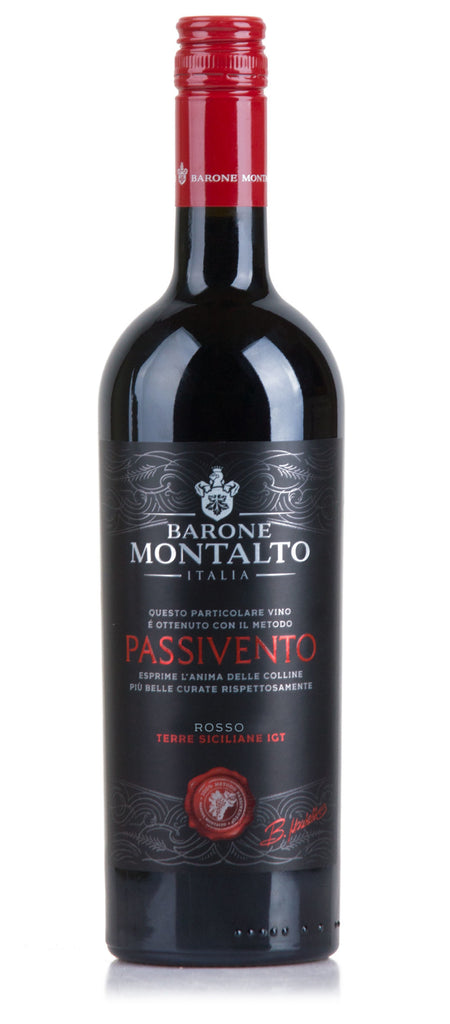 Vynas BARONE MONTALTO PASSIVENTO ROSSO 14.5%, raudonas, sausas, 0,75 l