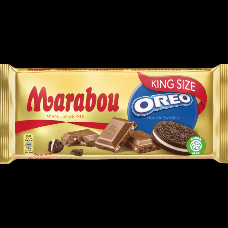 Pieninis šokoladas MARABOU, su Oreo, 220 g