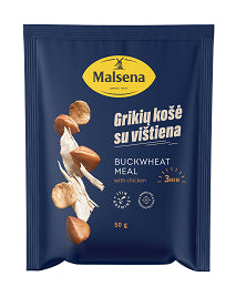 Greitai paruošiama grikių košė MALSENA, su vištiena, 50 g