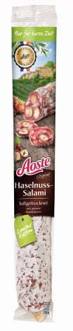 Vytinta kiaulienos dešra AOSTE Hazelnut Salami, a.r, 225g