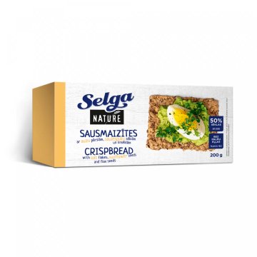 Sėklų duonos traškučiai, SELGA NATURE, 200g