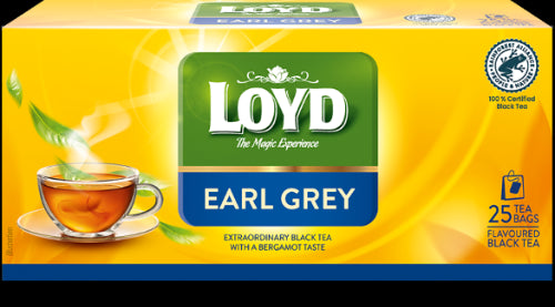 Juodoji arbata LOYD Earl Grey, 25 x 2 g