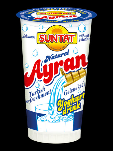 Turkiško jogurto gaivusis gėrimas SUNTAT AYRAN, 250ml (M)