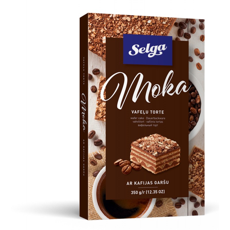 Vaflinis tortas SELGA Moka, 350g