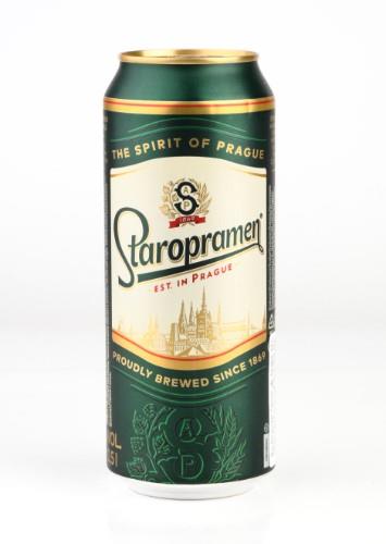 Alus Staropramen Premium 5%, 0.5l skard.