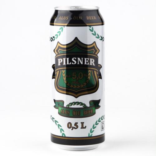 Alus PILSNER, 5 %, 0,5 l, skardinė D