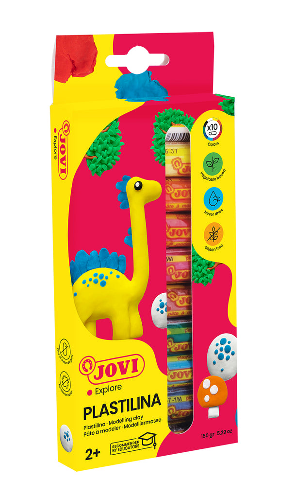 Plastilinas JOVI, 10 spalvų rinkinys, 15 g